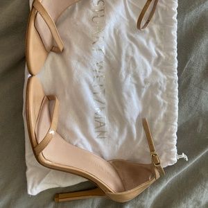 Stuart Weitzman nudist strap sandal size 7